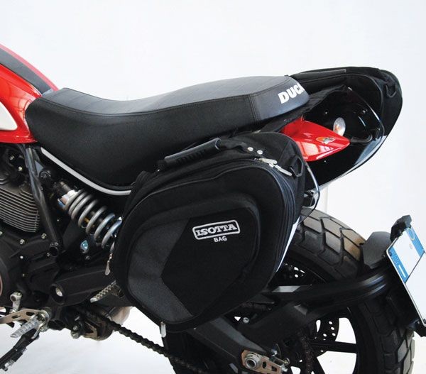 Zijtas houders voor Ducati Scrambler 800 (15-16), PMMA, paar