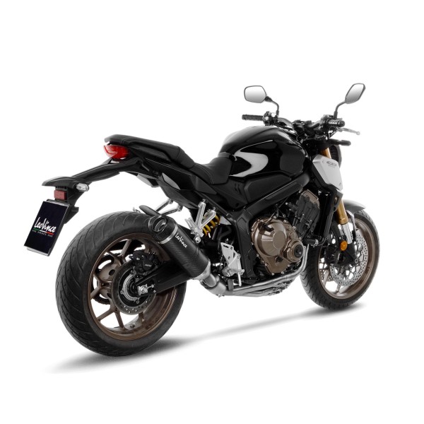 LeoVince compleet systeem LV One Evo voor Honda CB 650 RA Neo Sports Cafe, carbon, E-approval