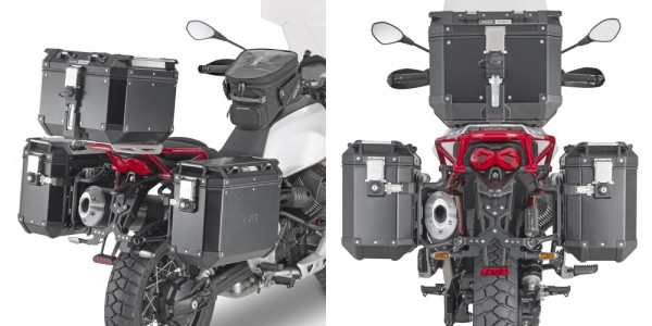 Zijtasdrager ONEFIT verwijderbaar voor Moto Guzzi V85 TT (Bj.19-) Origineel Givi